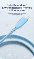 Grosir Cina kabel Data Usb Oem penjualan laris kabel silikon 1m 2m PD100W kabel pengisi daya ponsel