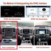 Autoradio multimédia 16,8 pouces 8+128 Go avec écran tactile GPS Carplay pour Ford F150 F-150 F250 2015-2021 GPS Navi Unité principale