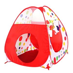 Ensemble de jouets sportifs unisexe pour intérieur/extérieur, <span class=keywords><strong>tunnel</strong></span> pliable, maison de jeu, <span class=keywords><strong>piscine</strong></span> à balles en deux parties, fabriqué en polyester durable, 90 cm, pour les enfants de 0 à 7 ans - Product Image 1