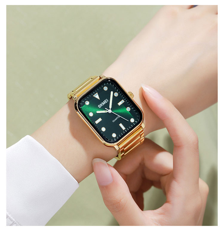 2022 Новые поступления Skmei 1954 роскошные квадратные парные унисекс reloj hombre femme time Мужские наручные кварцевые часы