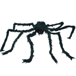 Peluche de poliéster personalizado, araña negra aterradora, <span class=keywords><strong>ojos</strong></span> <span class=keywords><strong>rojos</strong></span>, araña gigante de <span class=keywords><strong>Halloween</strong></span> <span class=keywords><strong>para</strong></span> decoración de <span class=keywords><strong>Halloween</strong></span> - Product Image 4