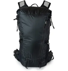 Waterproof Backpack One Size Lightweight Internal Frame for Camping Trekking Outdoors Black