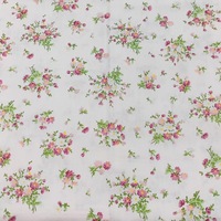 100% Baumwoll-Twill Bedruckte Stoffbündel: Rosenmuster für DIY Patchwork & Bettwäsche