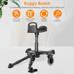 SUNNUO Accessoire de siège universel amovible Stand-On <span class=keywords><strong>Board</strong></span> pour enfants de 2 à 6 ans Baby <span class=keywords><strong>Buggy</strong></span> Standing <span class=keywords><strong>Board</strong></span> pour toutes les poussettes - Product Image 2