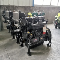 Moteur diesel électrique refroidi par eau 4 temps multicylindre 50/70/120/140/160 CV avec embrayage à poulie pour broyeur et ventilateur