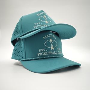 Casquette de baseball 5 panneaux personnalisée en gros pour la course et le golf, avec impression par sublimation, découpe laser, logo brodé et motif léopard - Product Image 4