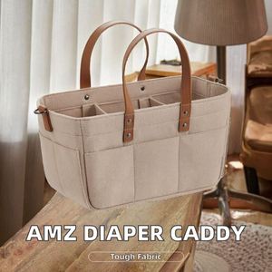 Cesta Organizadora de Fieltro para Pañales de Bebé, Bolso de Mano Elegante, Contenedor de Almacenamiento para Guardería, Ideal para Viajes, Éxito de Ventas en AMZ - Product Image 2