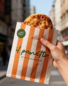 Sacs d'emballage pour gâteaux en papier kraft de qualité alimentaire, biodégradables, résistants à la graisse, avec impression de logo personnalisée, pour boulangerie - Product Image 1