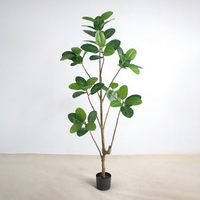 Arbre artificiel Ficus Banyan haute simulation, feuillage réaliste, plante décorative d'intérieur en pot, vente en gros
