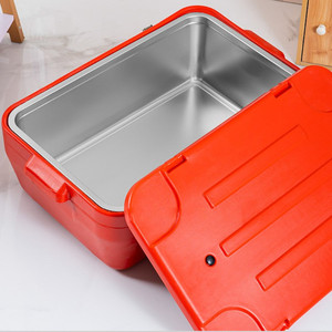 Mới đến mạnh mẽ thép không gỉ Hộp mát 3 khung hình 20L hình chữ nhật hộp mát đặt giữ lạnh & ấm cắm trại <span class=keywords><strong>container</strong></span> thực phẩm - Product Image 3