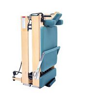Reformer de Pilates professionnel pliable en bois d'érable avec tous les accessoires et 5 ressorts coréens pour la maison, le studio de yoga et le bien-être corporel
