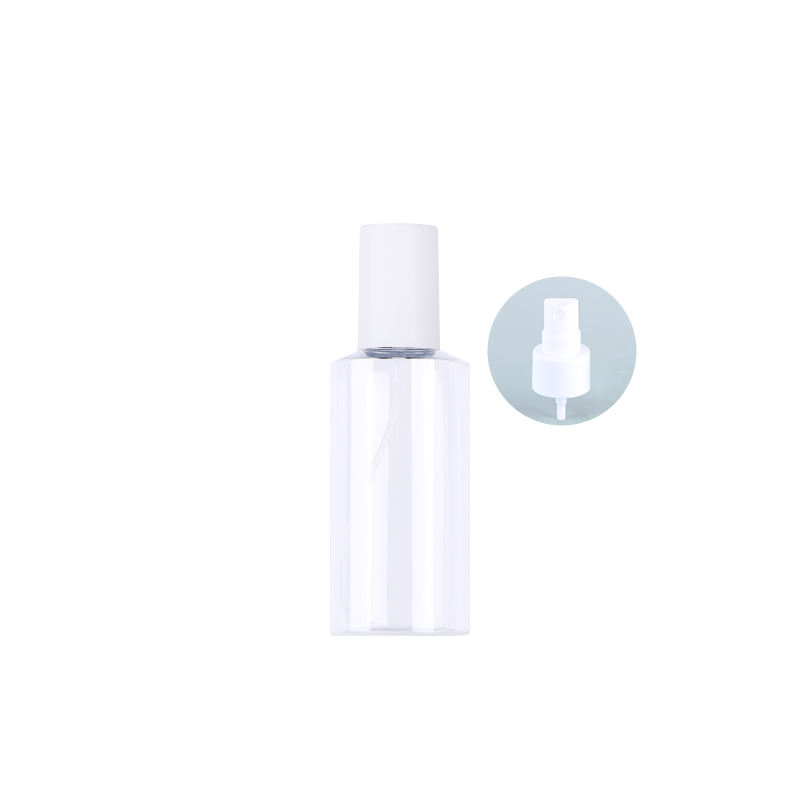 ขวดใสพร้อมฝาสีขาว