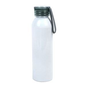 Bouteille d'eau sport en aluminium 750 ml vierge pour sublimation, idéale pour les cadeaux d'entreprise avec logo personnalisé et couvercle de couleur. - Product Image 3