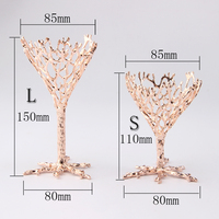 Support de Présentation de Luxe en Métal pour Boules de Cristal et Fleurs, Grande Taille, Hauteur Réglable, Idéal pour la Maison et les Boutiques (Vente en Gros)