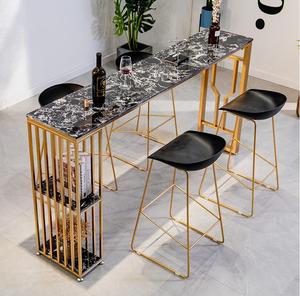 <span class=keywords><strong>Mesa</strong></span> <span class=keywords><strong>Alta</strong></span> y Silla Minimalistas Modernas, <span class=keywords><strong>Mesa</strong></span> <span class=keywords><strong>Larga</strong></span> y Estrecha, Combinación de <span class=keywords><strong>Mesa</strong></span> de Bar Moderna de Mármol - Product Image 1