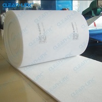 Rollo de Material Filtrante de Fibra de Vidrio y Algodón Sintético de Poliéster para Filtro de Techo, para Cabina de Pintura, Filtro de Entrada y Salida de Aire