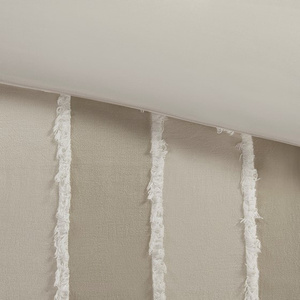 Ensemble de housse de couette en coton rayé 3 pièces DB - Product Image 2