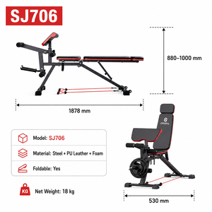 <span class=keywords><strong>Banc</strong></span> <span class=keywords><strong>de</strong></span> <span class=keywords><strong>musculation</strong></span> réglable robuste multifonction pour presse à haltères, sit-ups, curls des jambes, salle <span class=keywords><strong>de</strong></span> sport à domicile - Product Image 2