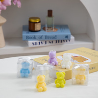 Bougie en forme d'ours en peluche parfumée faite à la main pour la fête prénatale Cadeau de retour pour les invités Souvenir Décoration créative pour la maison Fête Vacances Mariage