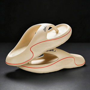 Sapila Beige EVA Outdoor Slippers Open Toe Cushioned Summer <b>Slides</b> - Product Image 6
