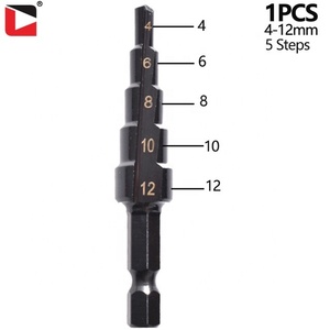 Sheet Metal Step <b>Drill</b> Set Cone <b>Bit</b> Hole Cutter Step <b>Drill</b> <b>Bits</b> Step Cone <b>Drill</b> <b>Bit</b> Hole Cutter Step <b>Drill</b> <b>Bits</b> Step <b>Drill</b> <b>Bits</b> - Product Image 4