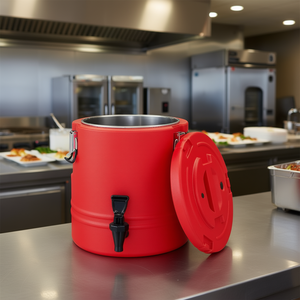 Dispensador de Bebidas Aislado de Acero Inoxidable de 3 Galones, Jarra Enfriadora para Bebidas Frías y Calientes, Equipo de Catering Comercial - Product Image 2