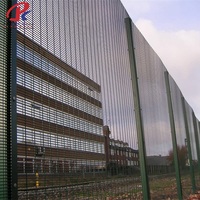 Sistema de Cerca Eléctrica de Seguridad de Panel Plano de Malla 358, Alarma, Energía Solar, Acero Inoxidable, Resistente a la Oxidación, Recubrimiento en Polvo, Seguridad para el Hogar