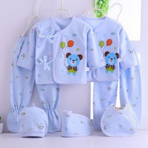 7 piezas ropa niño 0-3 meses 100% algodón manga larga ropa Conjuntos recién nacido bebé regalo conjunto - Product Image 2