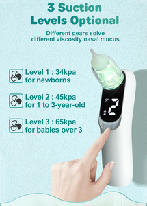 Aspirador Nasal para Niños a Precio de Fábrica, Aspirador Nasal Eléctrico de Silicona con Boquilla Desmontable de Fácil Limpieza - Product Image 4