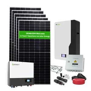 Produk tata surya 10KW kualitas bagus sistem Panel surya 10000 Watt fotovoltaik sistem daya surya 10kVA