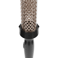 Brosse chauffante numérique à LED avec revêtement en céramique tourmaline, température réglable, design compact pour usage domestique et hôtelier