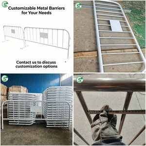 Barrière de contrôle des foules en métal personnalisée, barrières en métal amovibles pour les concerts sportifs - Product Image 3