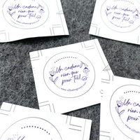 Etiquetas Adhesivas Personalizadas con Logotipo de Empresa, Impresión Personalizada, Vinilo Troquelado, Etiquetas Circulares Pequeñas para Negocios