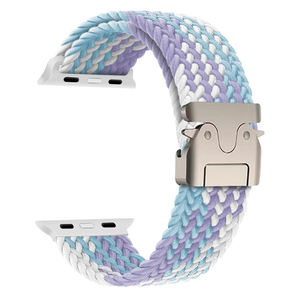 Bracelet de montre sport en nylon léger et doux pour la peau, matériau premium CM, pour <span class=keywords><strong>Apple</strong></span> <span class=keywords><strong>Watch</strong></span> 49 <span class=keywords><strong>mm</strong></span>, 46 <span class=keywords><strong>mm</strong></span>, 45 <span class=keywords><strong>mm</strong></span>, 44 <span class=keywords><strong>mm</strong></span>, 41 <span class=keywords><strong>mm</strong></span>, 40 <span class=keywords><strong>mm</strong></span> - Product Image 4