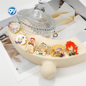 Broche de la Serie de Anime <span class=keywords><strong>Genshin</strong></span> <span class=keywords><strong>Impact</strong></span>, Insignia de Metal de Dibujos Animados, Pin de Moda en Oferta, Accesorios - Product Image 2