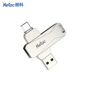 Download New High Speed U Disk Netac U782C Metal Pendrive 32G 64G 128GB For Ps4 Download PhoneType-C Dual Interface USB Flash Drive