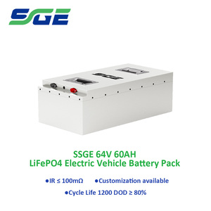 Paquete de Baterías para Vehículos de Alto Voltaje 64V60AH con BMS Integrado, 1200 Ciclos de Vida Útil para Motor de Vehículo - Product Image 1