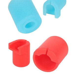 3DSWAY – bloc chauffant en céramique, manchon en Silicone V6, couvercle de conservation de la chaleur anti-brûlure pour imprimante 3D, bleu et rouge - Product Image 1