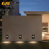 3w Led Mur Encastré Surface Extérieur Étape Lumière Aluminium 60 90 Degrés Blanc Chaud Lumière du Jour