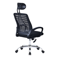 Échantillon Gratuit - Chaise de Bureau Moderne Pivotante à Dossier Haut en Maille Intégrale avec Roulettes et Appui-tête pour Réunions et Visiteurs