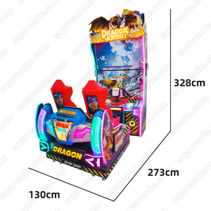 เครื่องเล่น2ตัวสำหรับเด็กเครื่องยิงมังกรแบบหยอดเหรียญเครื่องยิงคู่หน้าจอสัมผัสแบบอังกฤษ - Product Image 2