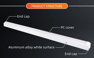 Lampe à <span class=keywords><strong>LED</strong></span> personnalisée, <span class=keywords><strong>tube</strong></span> <span class=keywords><strong>LED</strong></span> linéaire, éclairage <span class=keywords><strong>LED</strong></span> sur mesure, lampe à <span class=keywords><strong>LED</strong></span> IP54, fabrication sur mesure, 5 pieds, 30W, 38W, 46W, 54W - Product Image 4