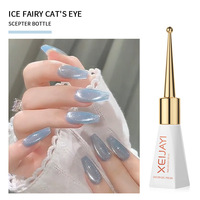 XEIJAYI Vernis à ongles gel magnétique effet œil de chat bleu de luxe, longue tenue UV pour usage professionnel et DIY