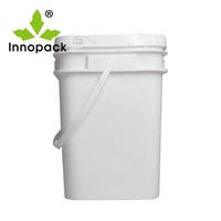 Ember Plastik Bening Persegi 10 Liter, Wadah Plastik Pp Transparan Food Grade 3 Galon