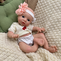 Interaktive 30cm Silikon Reborn Dolls Realistische Fütterung simulation Toy Safe Ungiftige Materialien Kids