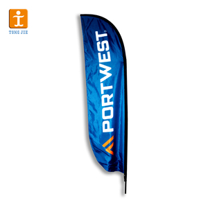Banderas de lágrima de plumas de poste Banderas con bolsa de transporte Premium Bandera personalizada grande Swooper - Product Image 4