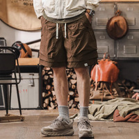 Shorts cargo pour hommes, sport d'été, fonctionnels, effet rafraîchissant, en soie glacée 100% nylon, légers, avec fermeture éclair, imperméables, séchage rapide, pour l'extérieur