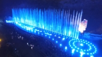 Fuente Musical de Acero Inoxidable para Exteriores, Fuente Danzante, Fuente Seca, Kit Completo para Espectáculos Acuáticos en Jardines, Paisajes y Espacios Comerciales