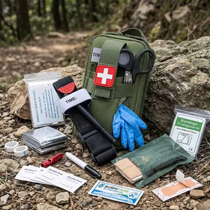 Kit de Primeros Auxilios para Traumas, Bolsa Médica Compacta de Supervivencia con Torniquete, Cuidado de Heridas de Emergencia para Campismo al Aire Libre - Product Image 5