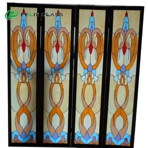 Paravents et écrans en verre teinté multicolores pour la décoration d'hôtel, éclairage, haute transmission de la lumière, réduction du bruit - Product Image 1